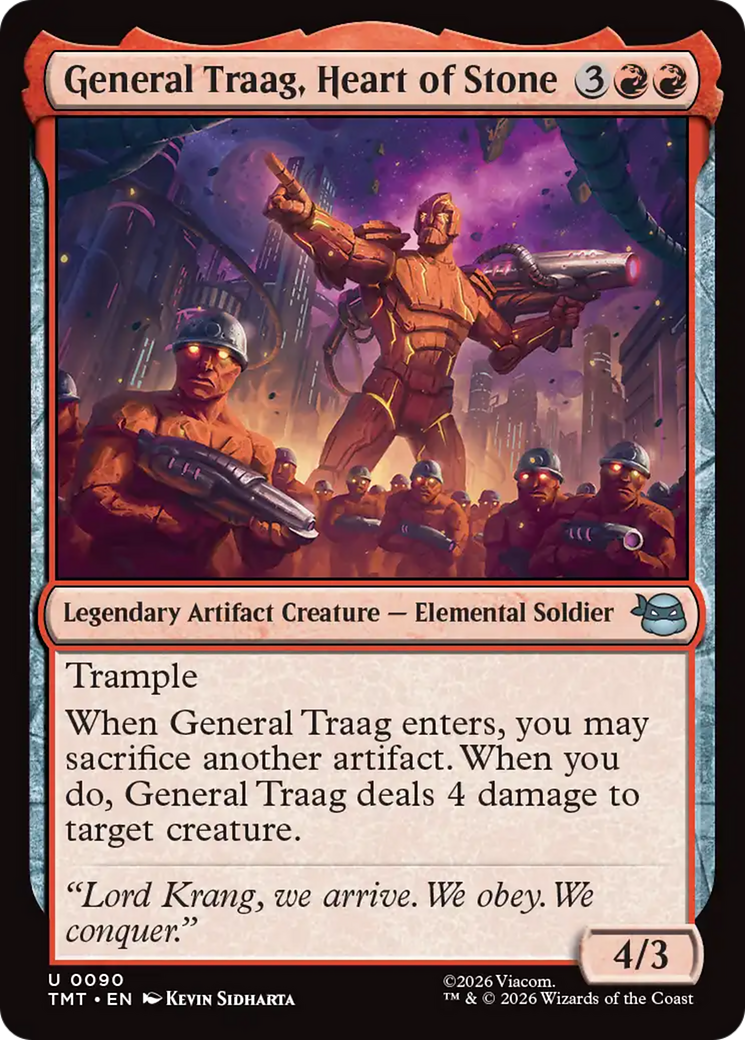 General Traag, Heart of Stone [Teenage Mutant Ninja Turtles] | Cards and Coasters CA