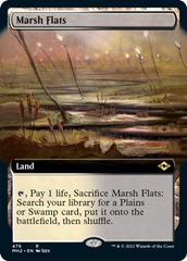 Marsh Flats (Extended Art) [Modern Horizons 2] | Cards and Coasters CA