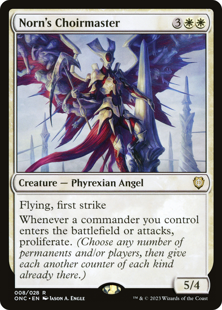 Norn's Choirmaster [Phyrexia: All Will Be One Commander] | Cards and Coasters CA