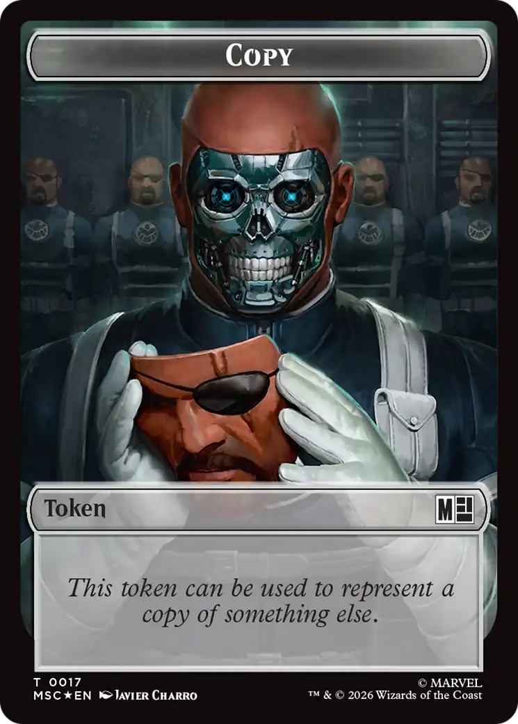 Copy (017) // Ape Villain (026) Double-Sided Token (Surge Foil) [Marvel Super Heroes Commander Tokens] | Cards and Coasters CA