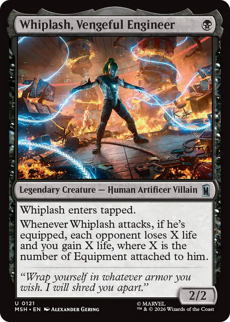 Whiplash, Vengeful Engineer [Marvel Super Heroes] | Cards and Coasters CA
