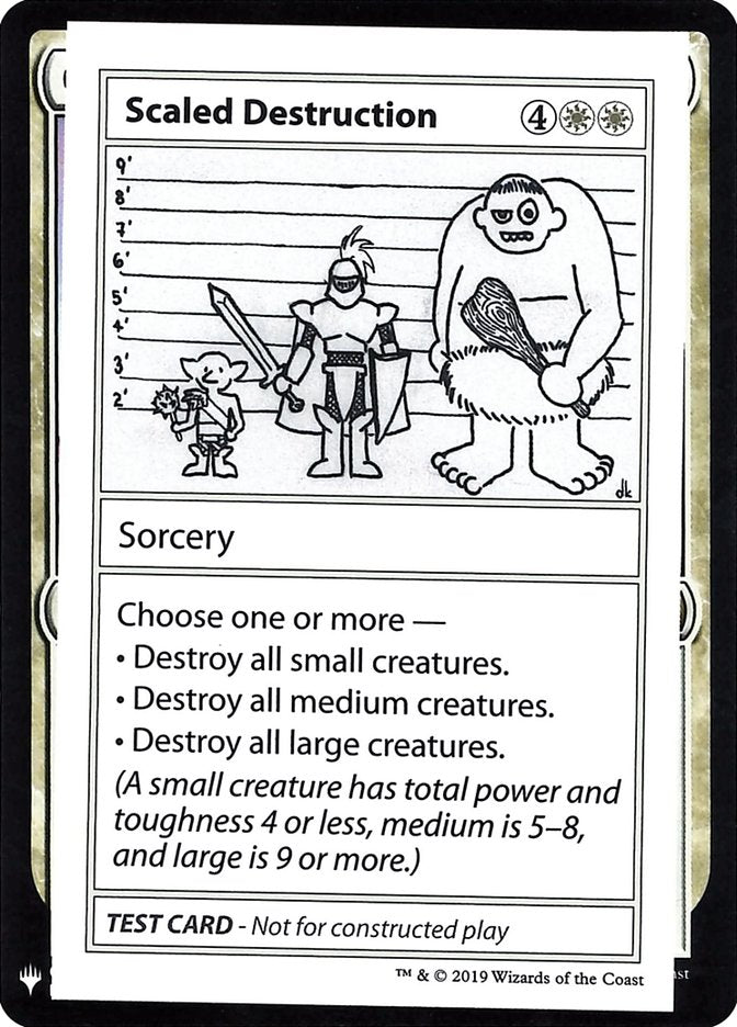 Scaled Destruction [Mystery Booster Playtest Cards] | Cards and Coasters CA