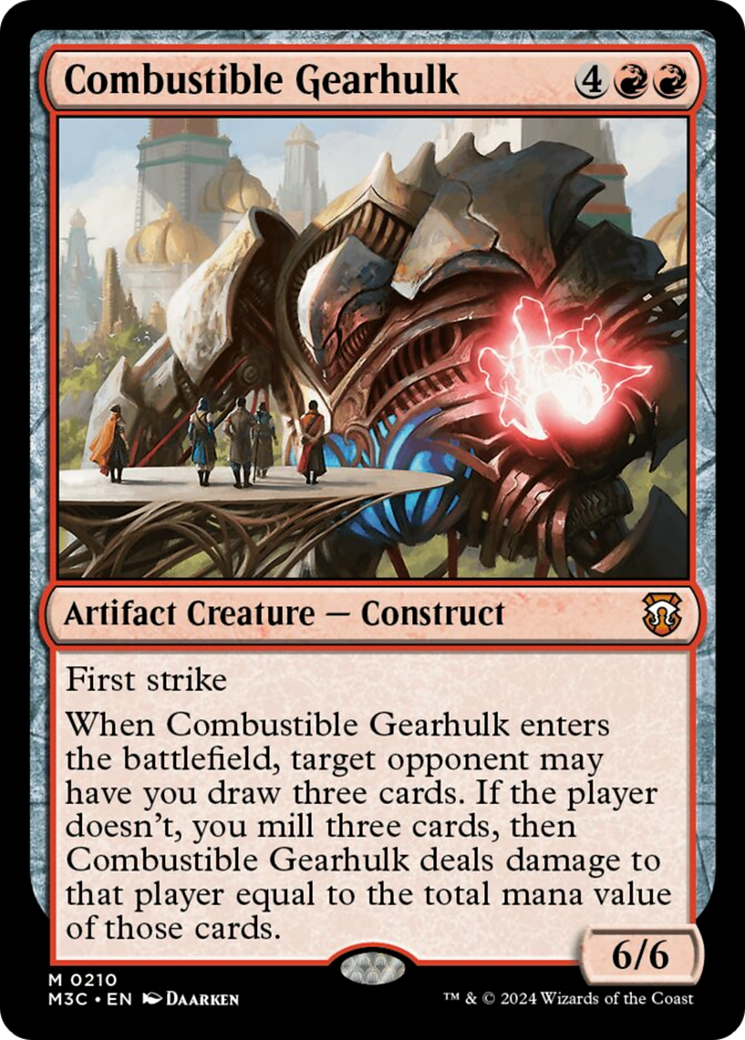 Combustible Gearhulk [Modern Horizons 3 Commander] | Cards and Coasters CA