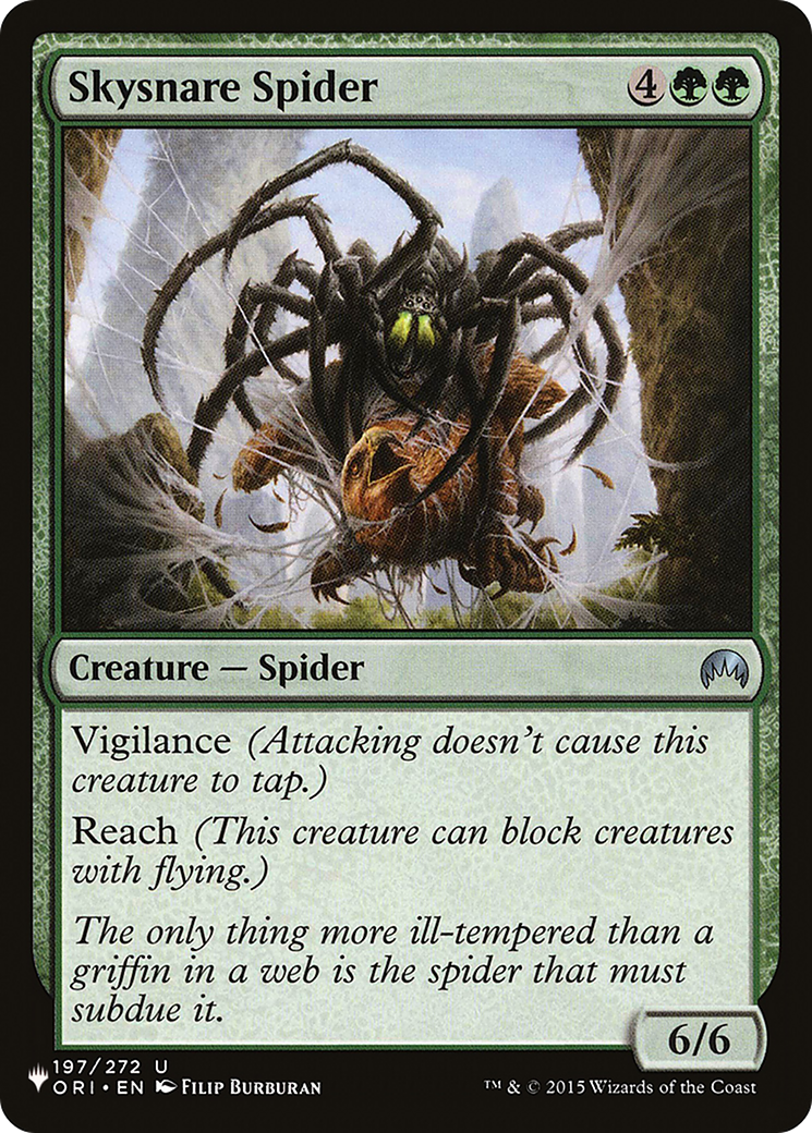 Skysnare Spider [The List Reprints] | Cards and Coasters CA