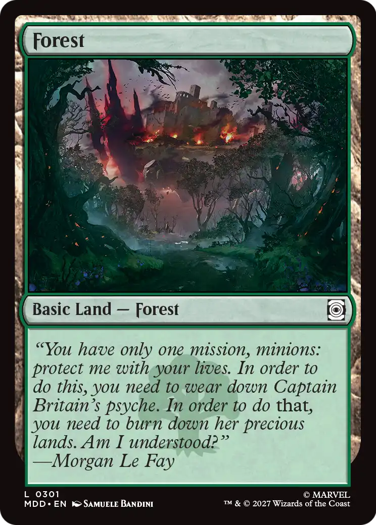 Forest (0301) [Marvel: Darkhold Destiny] | Cards and Coasters CA