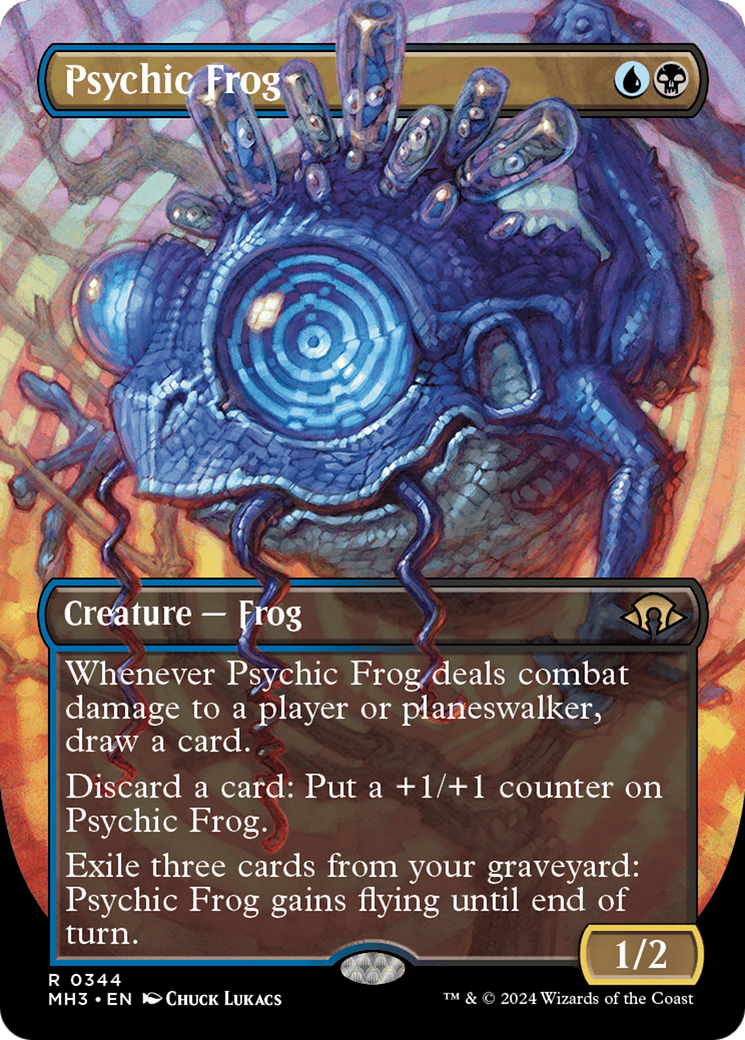 Psychic Frog (Borderless) [Modern Horizons 3] | Cards and Coasters CA