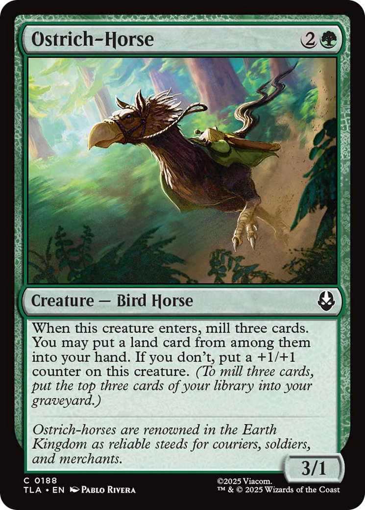 Ostrich-Horse [Avatar: The Last Airbender] | Cards and Coasters CA