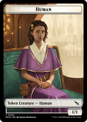 Detective // Human Double-Sided Token [Murders at Karlov Manor Tokens] | Cards and Coasters CA