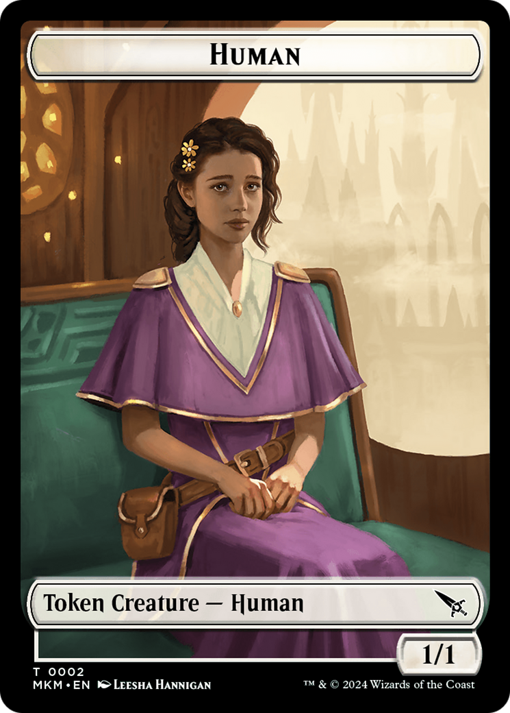 Thopter (0020) // Human Double-Sided Token [Murders at Karlov Manor Tokens] | Cards and Coasters CA