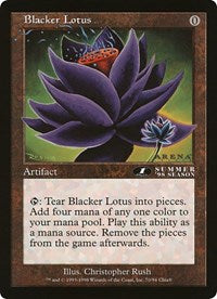 Blacker Lotus (Oversized) [Oversize Cards] | Cards and Coasters CA