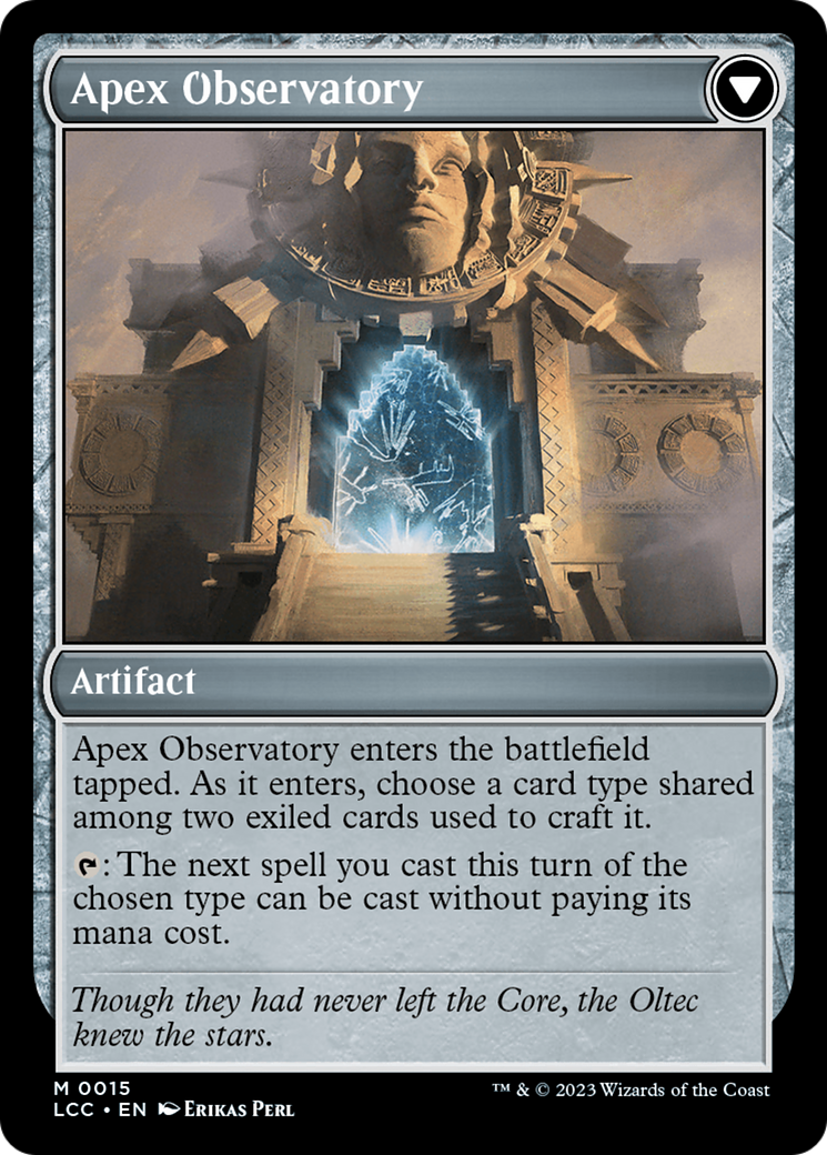 Eye of Ojer Taq // Apex Observatory [The Lost Caverns of Ixalan Commander] | Cards and Coasters CA