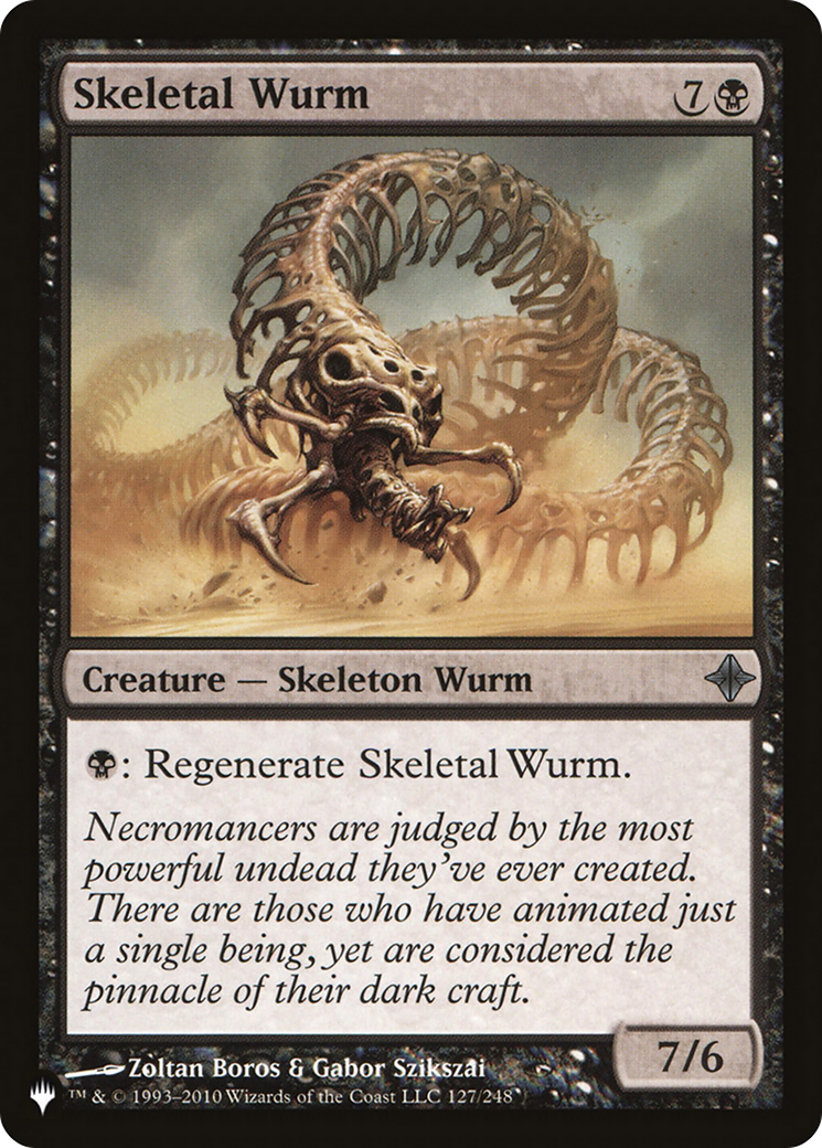 Skeletal Wurm [The List Reprints] | Cards and Coasters CA