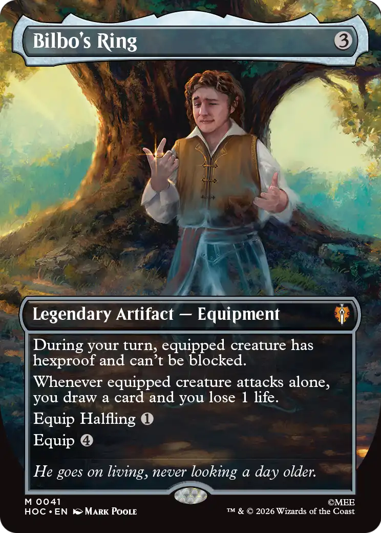 Bilbo's Ring (Borderless) [The Hobbit: Eternal-Legal] | Cards and Coasters CA