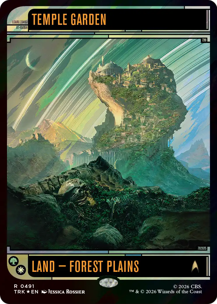 Temple Garden (Surge Foil) [Star Trek] | Cards and Coasters CA