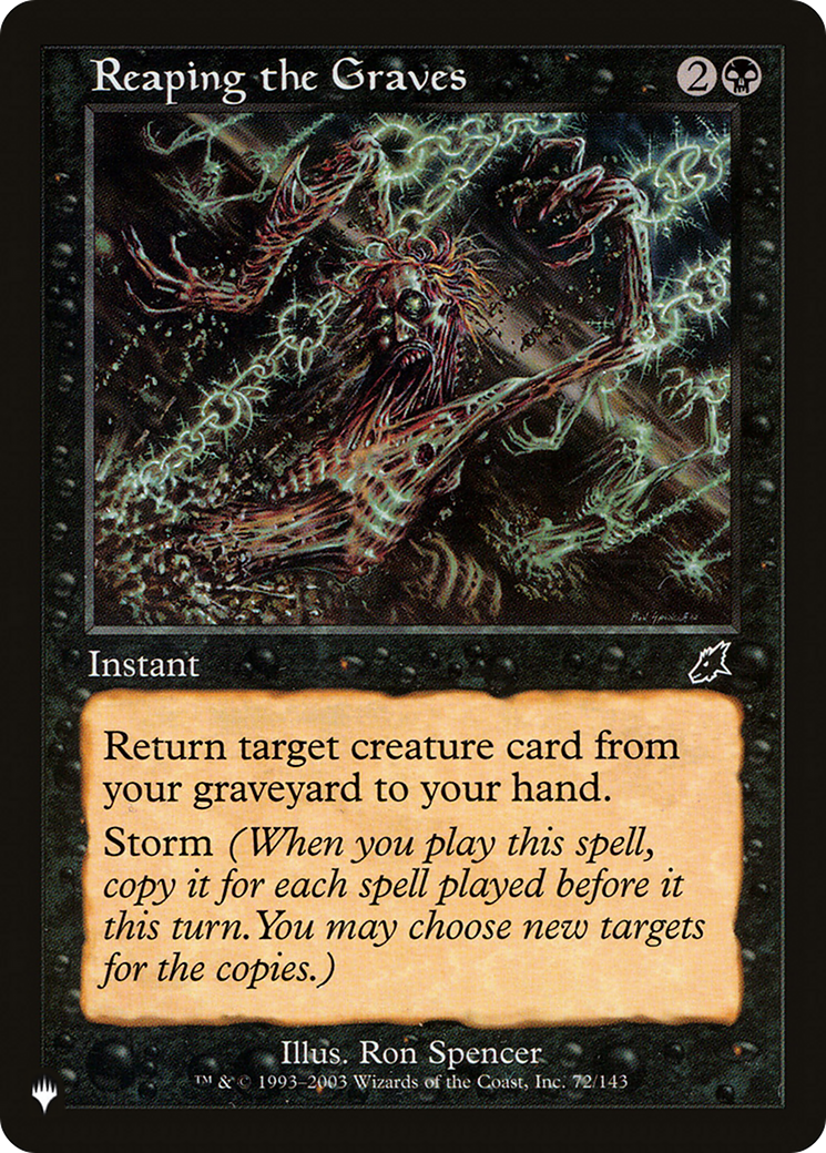 Reaping the Graves [The List] | Cards and Coasters CA