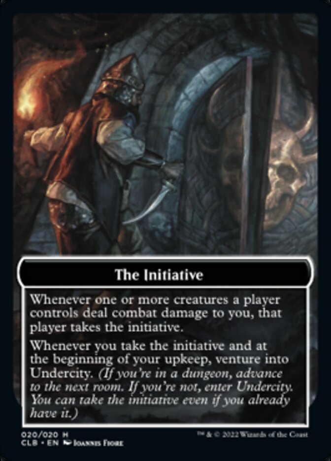 The Initiative // Undercity Double-Sided Token [Commander Legends: Battle for Baldur's Gate Tokens] | Cards and Coasters CA