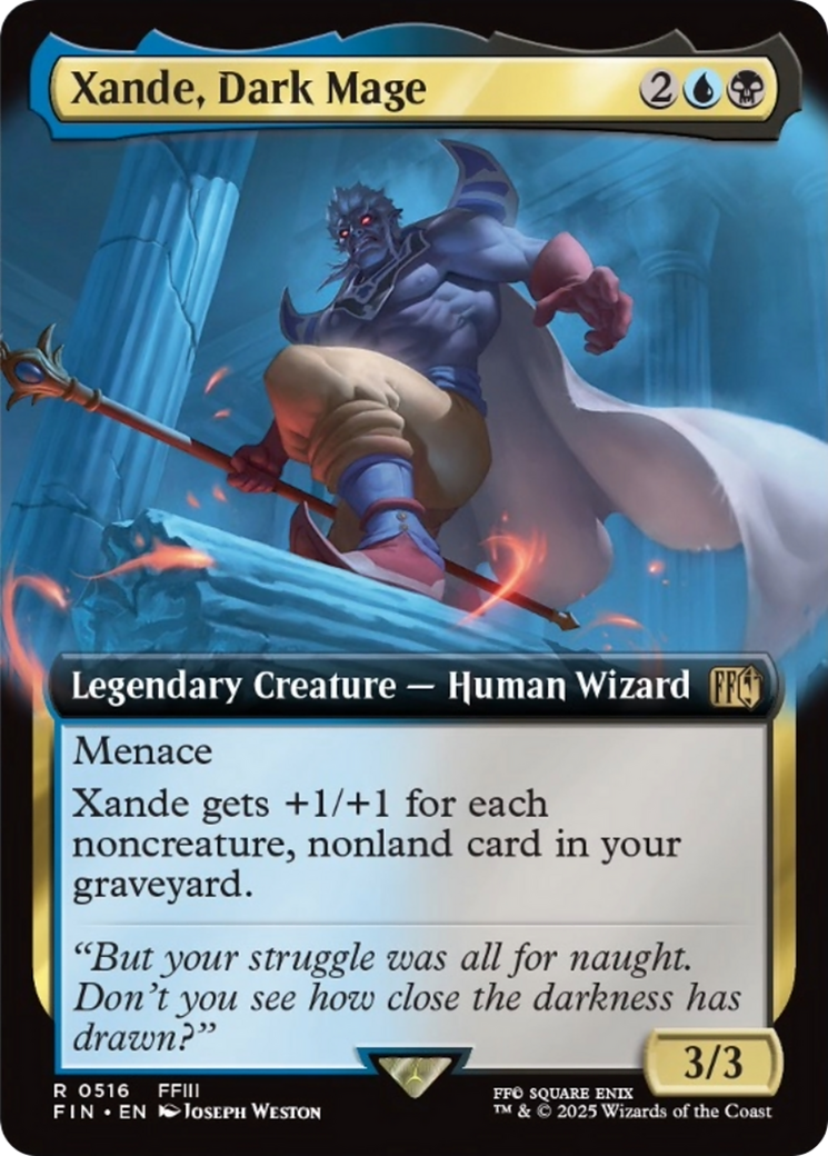 Xande, Dark Mage (Extended Art) [FINAL FANTASY] | Cards and Coasters CA