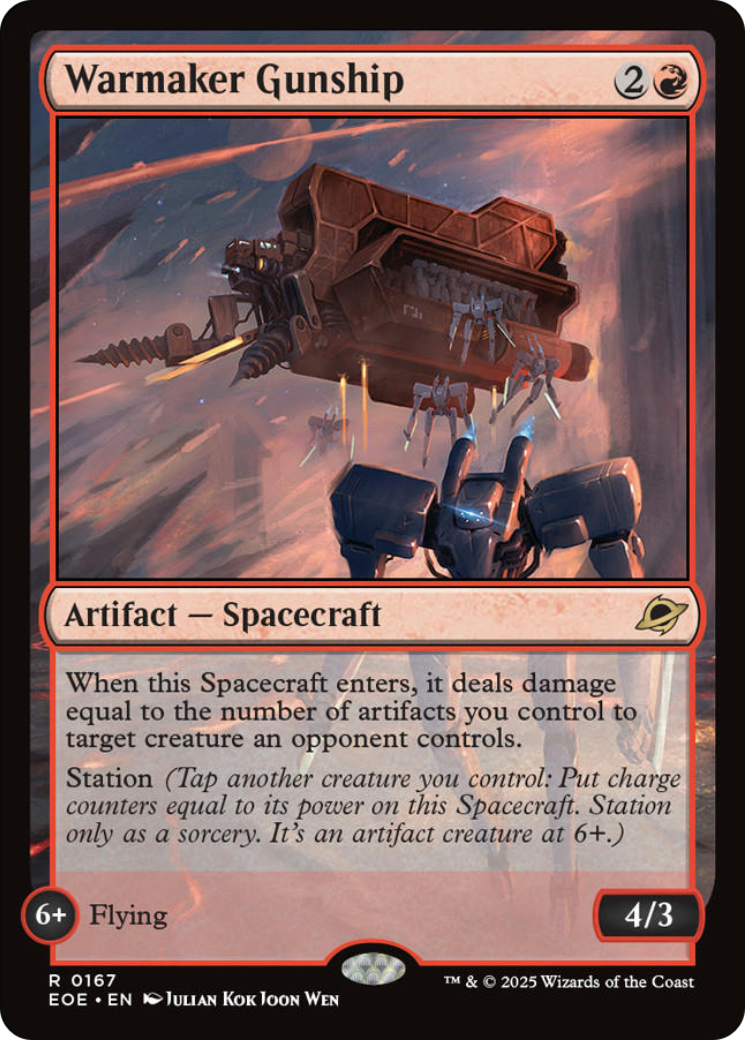Warmaker Gunship [Edge of Eternities] | Cards and Coasters CA