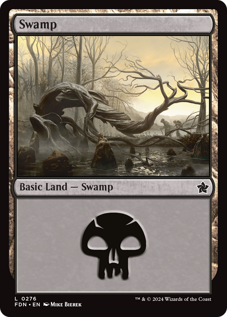 Swamp (0276) [Foundations] | Cards and Coasters CA