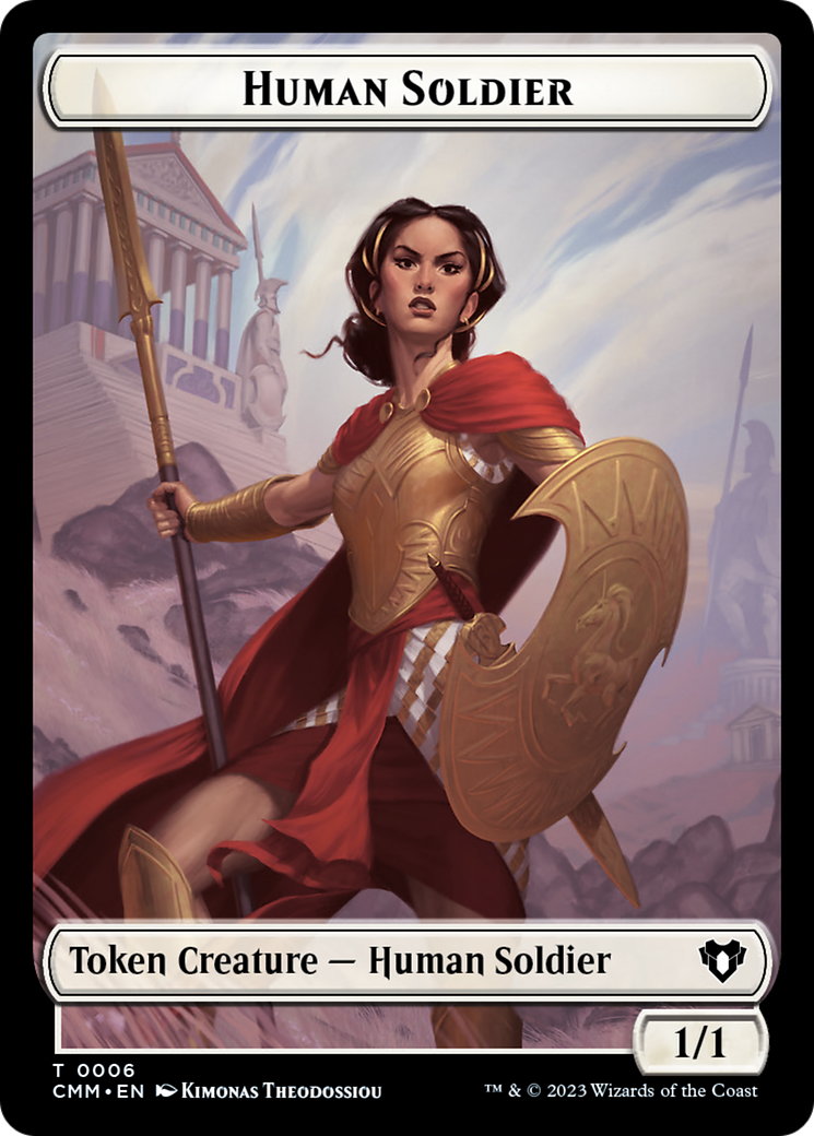 Human Soldier Token [Commander Masters Tokens] | Cards and Coasters CA