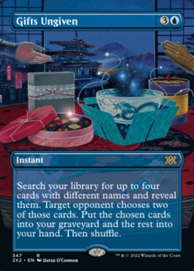 Gifts Ungiven (Borderless Alternate Art) [Double Masters 2022] | Cards and Coasters CA