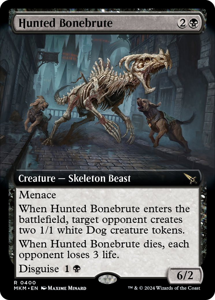 Hunted Bonebrute (Extended Art) [Murders at Karlov Manor] | Cards and Coasters CA