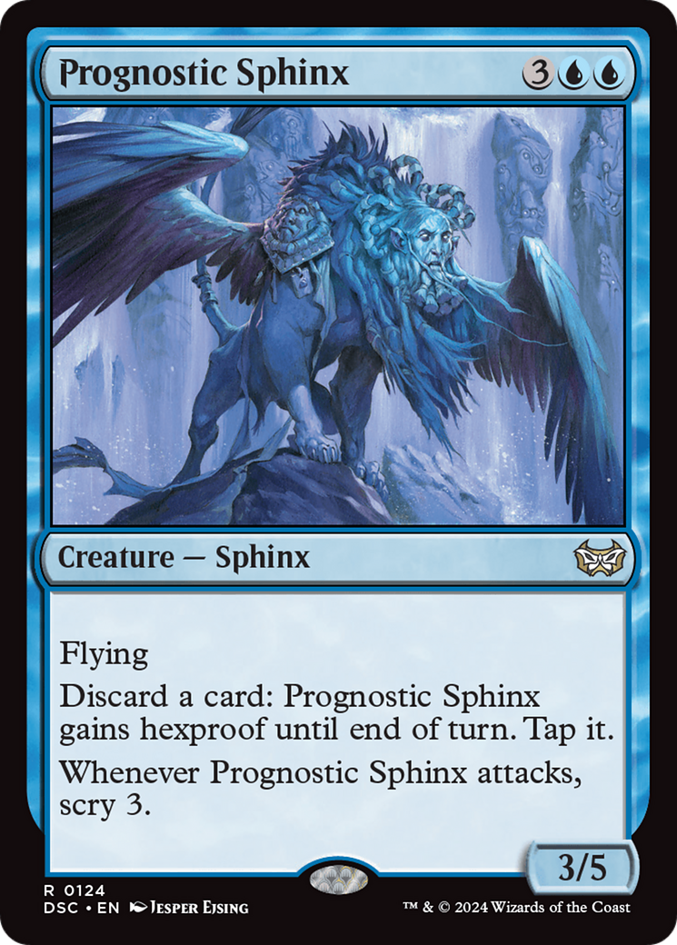 Prognostic Sphinx [Duskmourn: House of Horror Commander] | Cards and Coasters CA