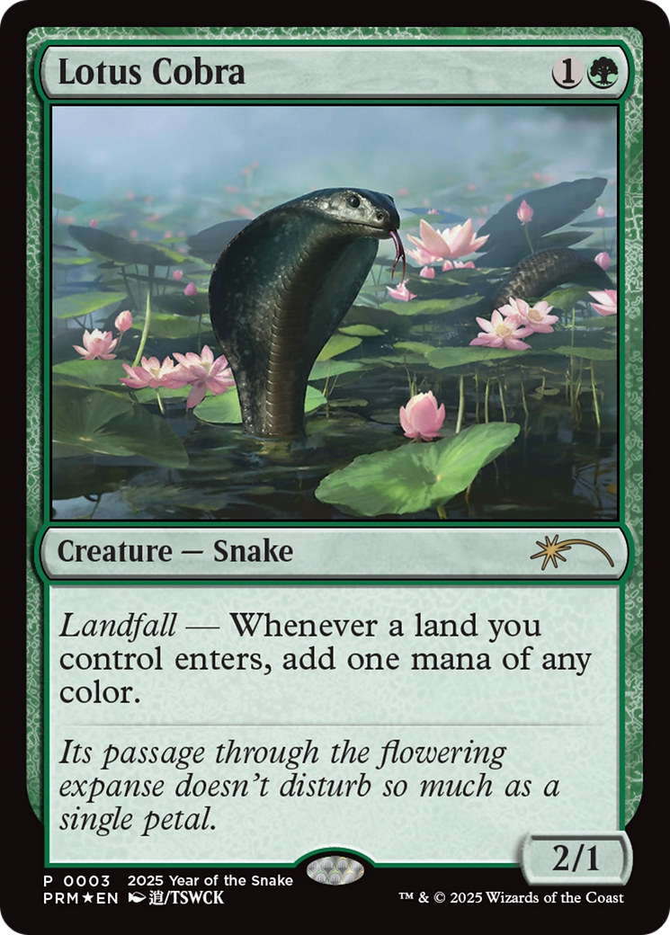 Lotus Cobra (Year of the Snake 2025) [Standard Showdown Promos] | Cards and Coasters CA
