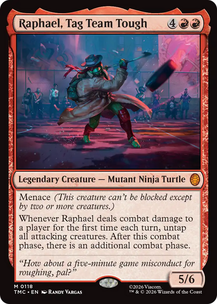 Raphael, Tag Team Tough [Teenage Mutant Ninja Turtles Commander] | Cards and Coasters CA