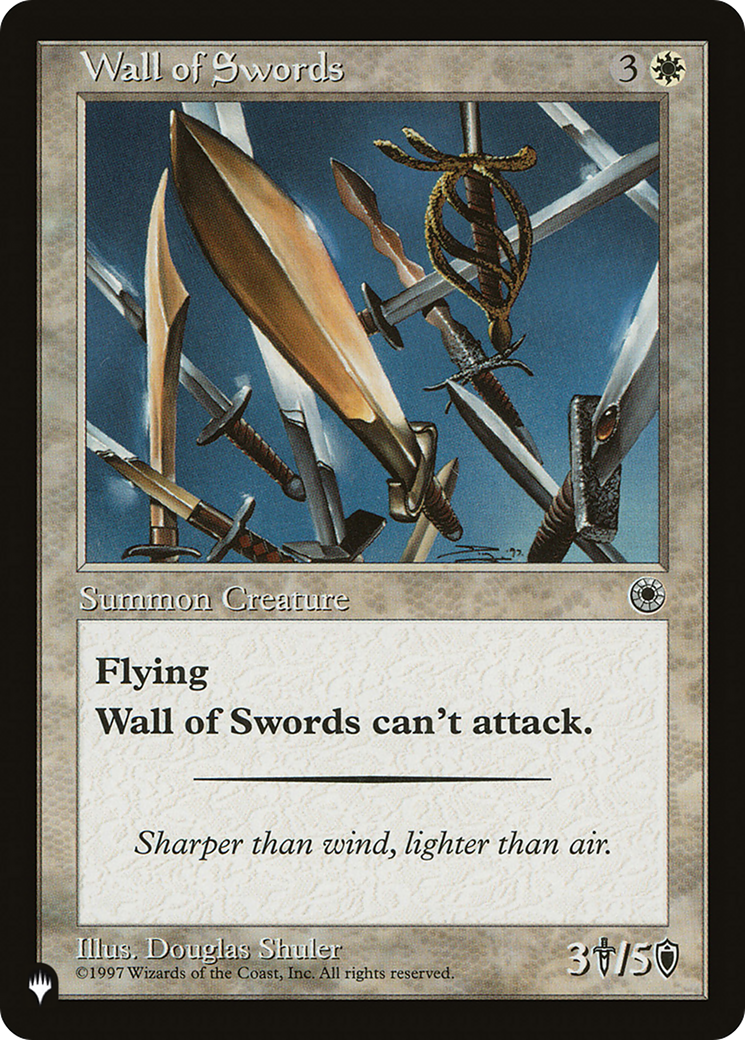 Wall of Swords [The List Reprints] | Cards and Coasters CA