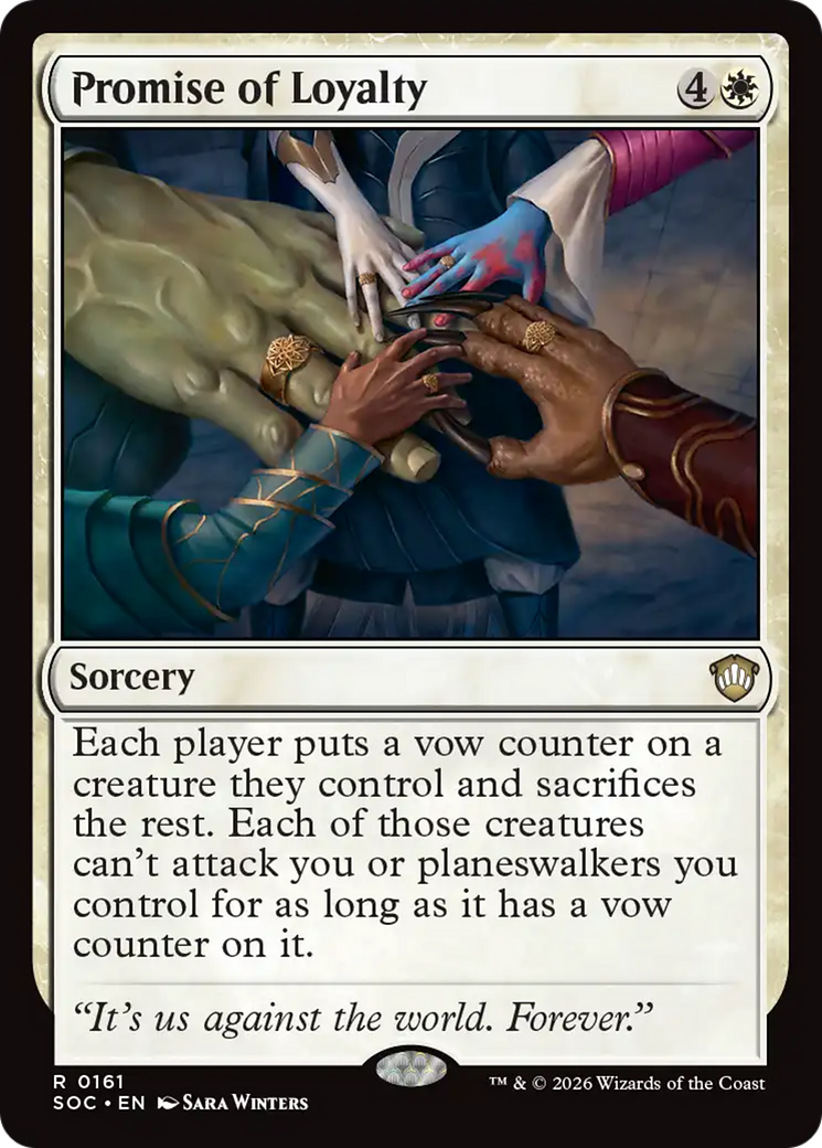 Promise of Loyalty [Secrets of Strixhaven Commander] | Cards and Coasters CA