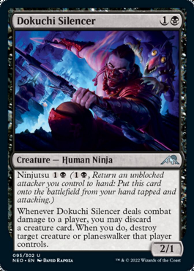 Dokuchi Silencer [Kamigawa: Neon Dynasty] | Cards and Coasters CA