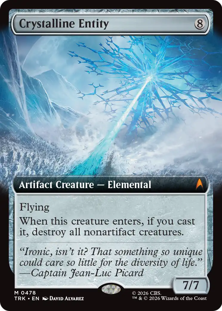 Crystalline Entity (Extended Art) [Star Trek] | Cards and Coasters CA