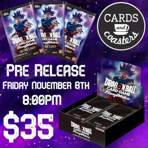 Draft Room Dragon Ball Fusion Pre Release -Ultra Limit ticket