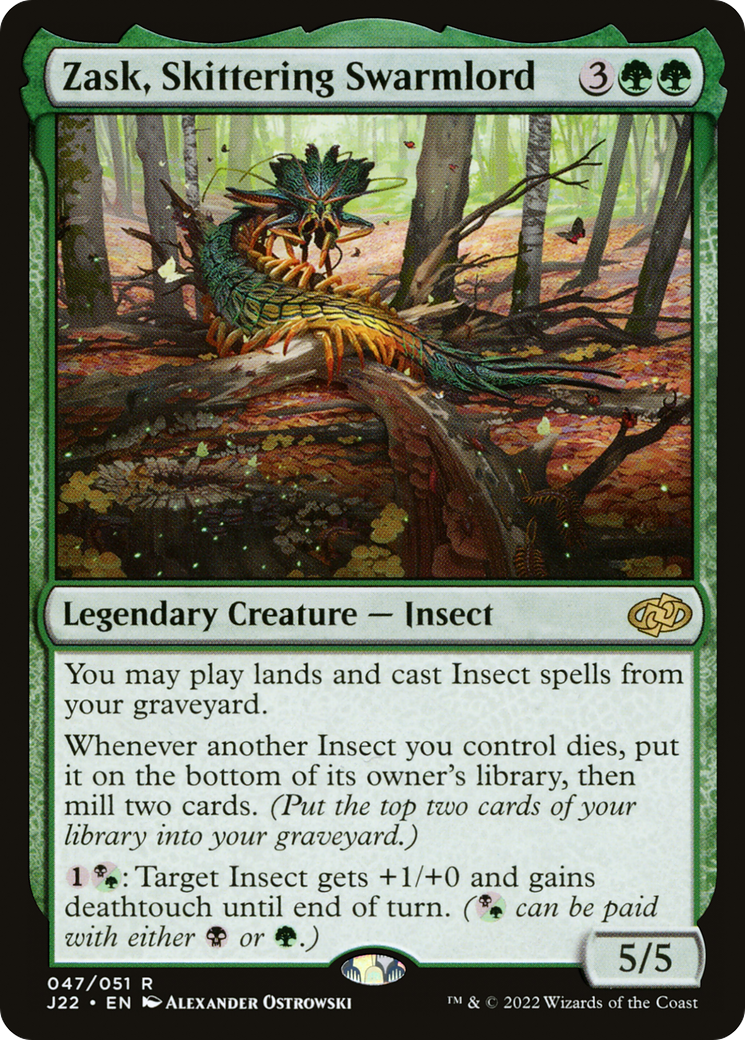 Zask, Skittering Swarmlord [Jumpstart 2022] | Cards and Coasters CA