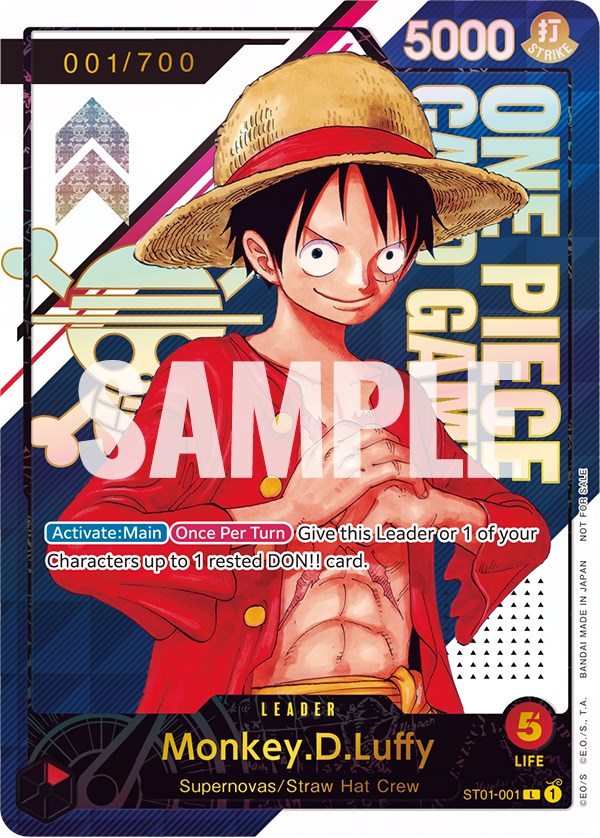 Monkey.D.Luffy (Serial Number) [One Piece Promotion Cards] | Cards and Coasters CA