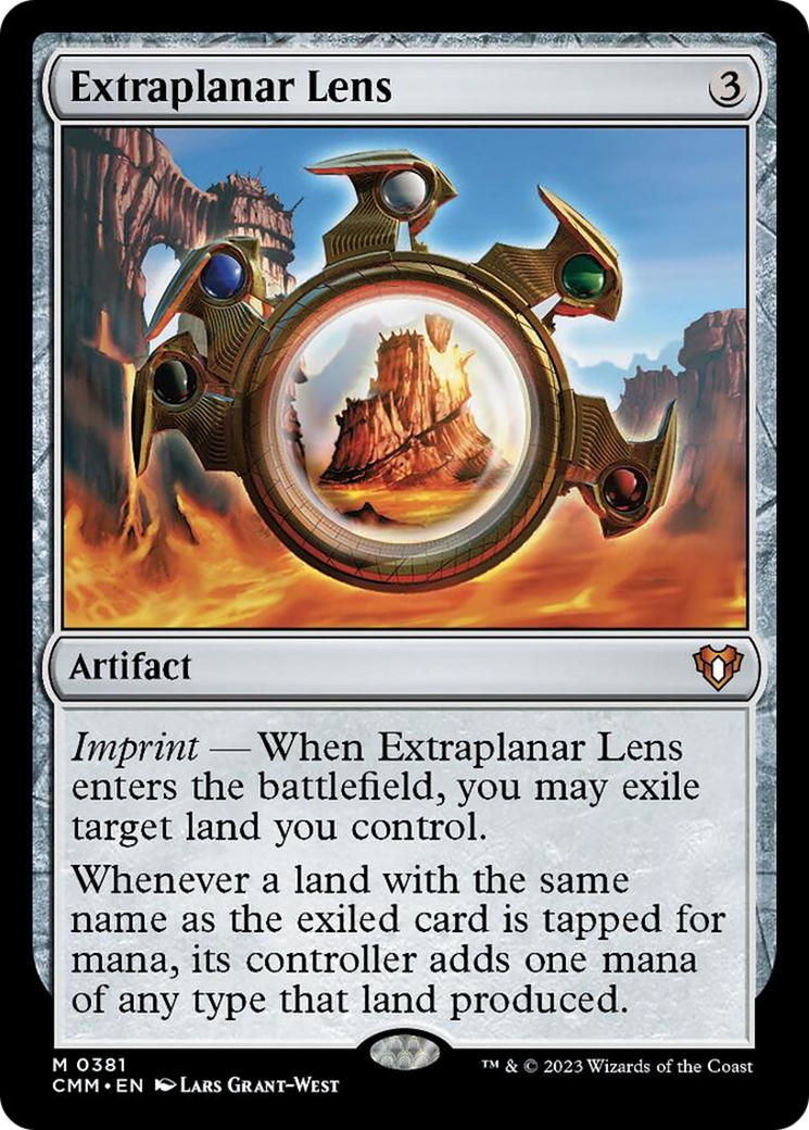 Extraplanar Lens [Commander Masters] | Cards and Coasters CA