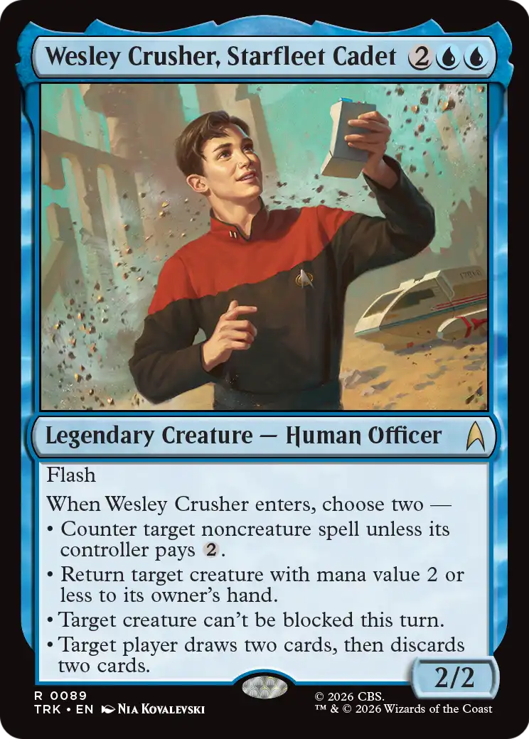 Wesley Crusher, Starfleet Cadet [Star Trek] | Cards and Coasters CA