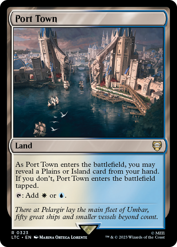 Port Town [The Lord of the Rings: Tales of Middle-Earth Commander] | Cards and Coasters CA