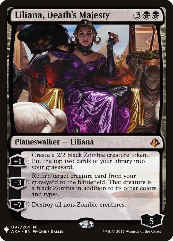 Liliana, Death's Majesty [The List] | Cards and Coasters CA