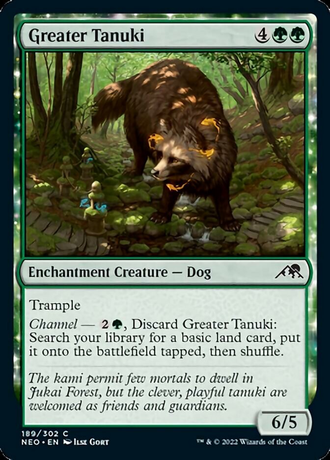 Greater Tanuki [Kamigawa: Neon Dynasty] | Cards and Coasters CA