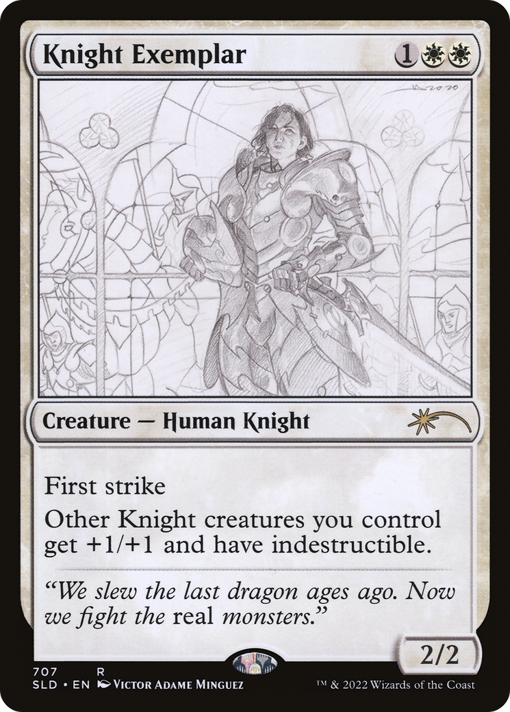 Knight Exemplar (707) [Secret Lair Drop Series] | Cards and Coasters CA