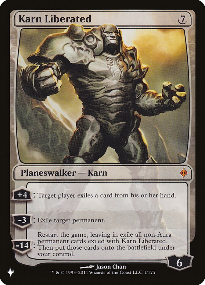 Karn Liberated [The List] | Cards and Coasters CA