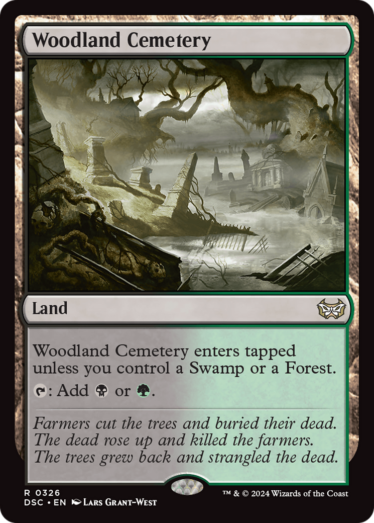 Woodland Cemetery [Duskmourn: House of Horror Commander] | Cards and Coasters CA