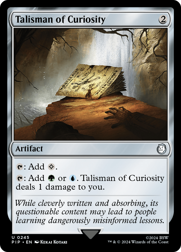 Talisman of Curiosity [Fallout] | Cards and Coasters CA