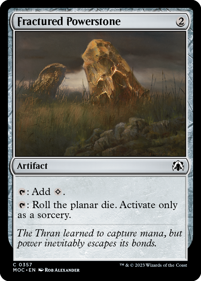 Fractured Powerstone [March of the Machine Commander] | Cards and Coasters CA