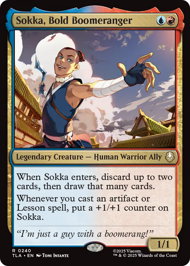 Sokka, Bold Boomeranger [Avatar: The Last Airbender] | Cards and Coasters CA