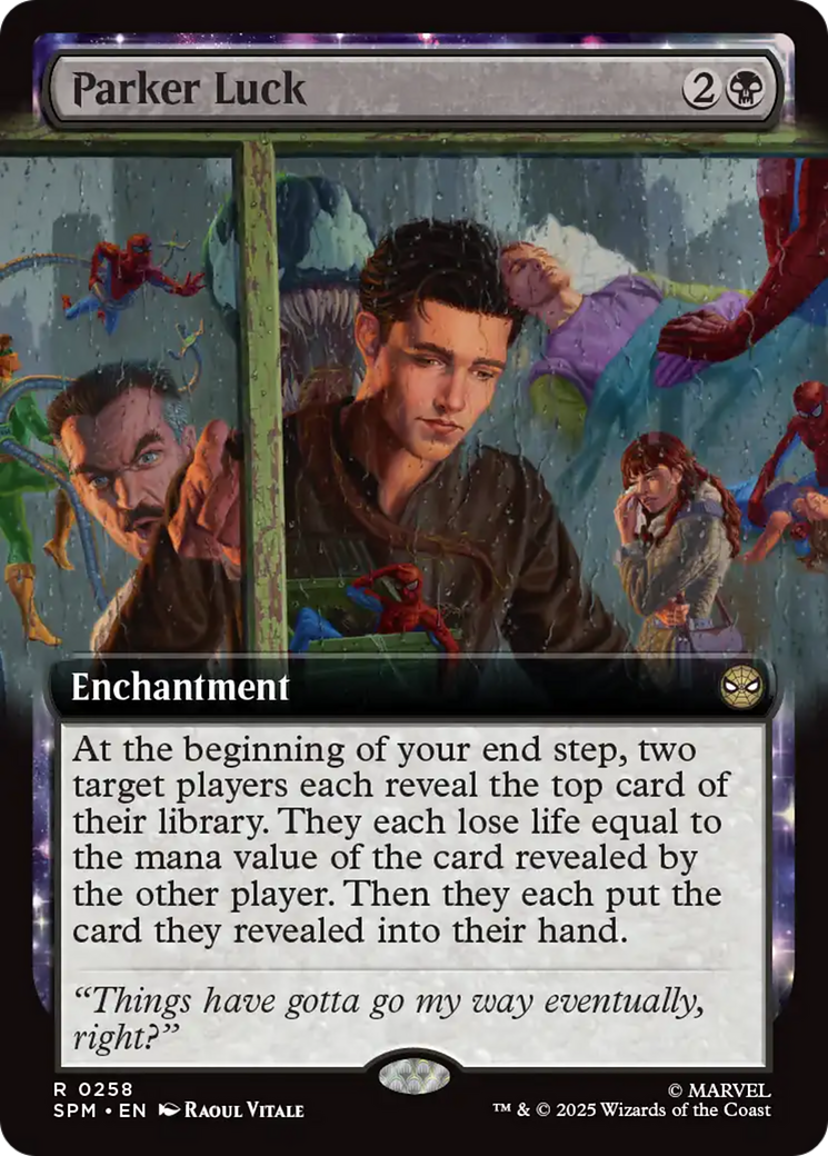 Parker Luck (Extended Art) [Marvel's Spider-Man] | Cards and Coasters CA