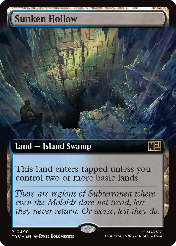 Sunken Hollow (Extended Art) [Marvel Super Heroes Commander] | Cards and Coasters CA