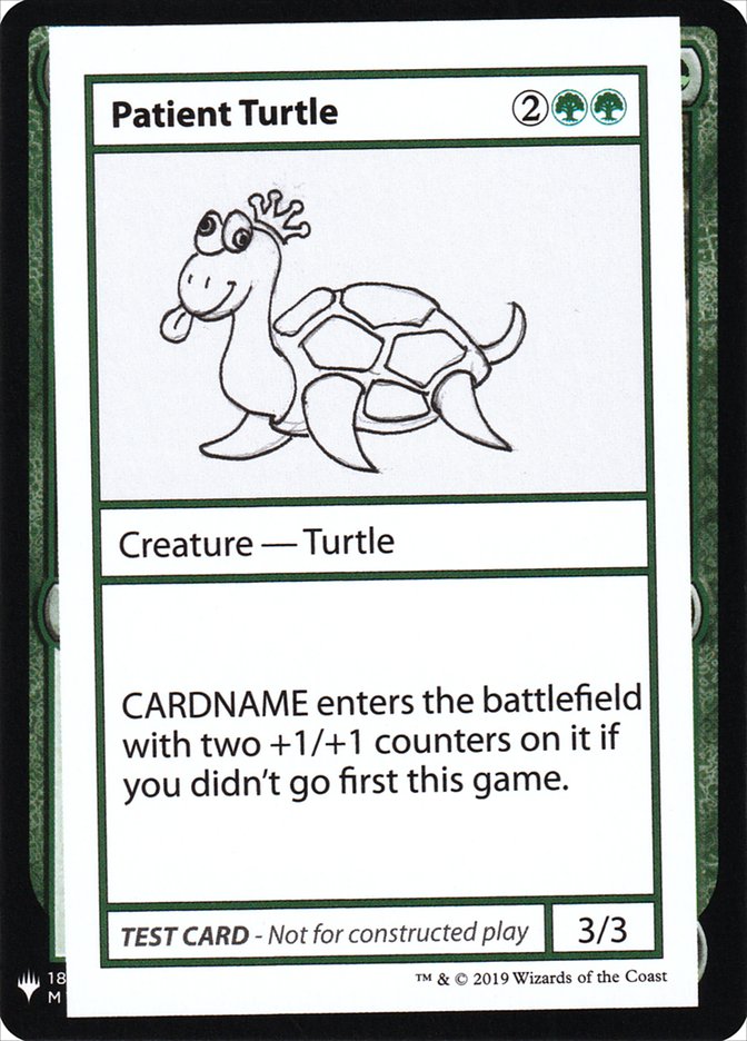 Patient Turtle [Mystery Booster Playtest Cards] | Cards and Coasters CA